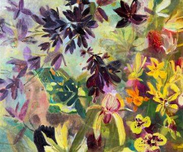 Elizabeth Endres, 'Witchcraft' and other Orchids (SOLD), 2023, Oil on canvas, 20 x 24 inches