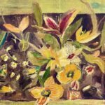 Elizabeth Endres, Gathered Bouquet, 2023, Oil on canvas, 18 x 24 inches