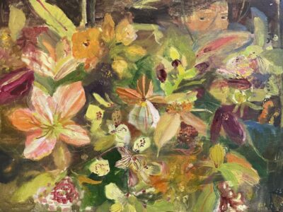 SOLD - Elizabeth Endres, Plant Sightings, 2023, Oil on canvas, 18 x 24 inches