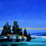 Philip Koch, Summer Island, 2023, Oil on canvas, 20 x 30 inches