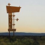 Francis DiFronzo, Desert Stars (Part 2), 2023, Oil over watercolor and gouache on panel, 24 x 30 inches