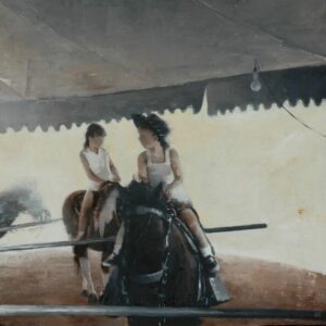 Gary Ruddell, Today and Tomorrow, 2015, Oil on panel, 48 x 48 inches