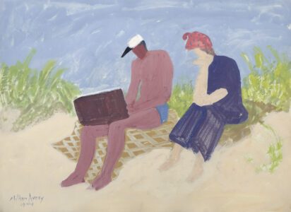 Milton Avery (1885-1965), Sketcher and Watcher, 1944, Gouache and pencil on paper, 22 ½ x 30 ½ inches
