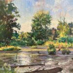 Michael Doyle, Evening On The Marsh, 2023, Oil on canvas, 16 x 20 inches