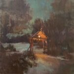 Michael Doyle, Winter's Silence, 2023, Oil on canvas, 24 x 24 inches