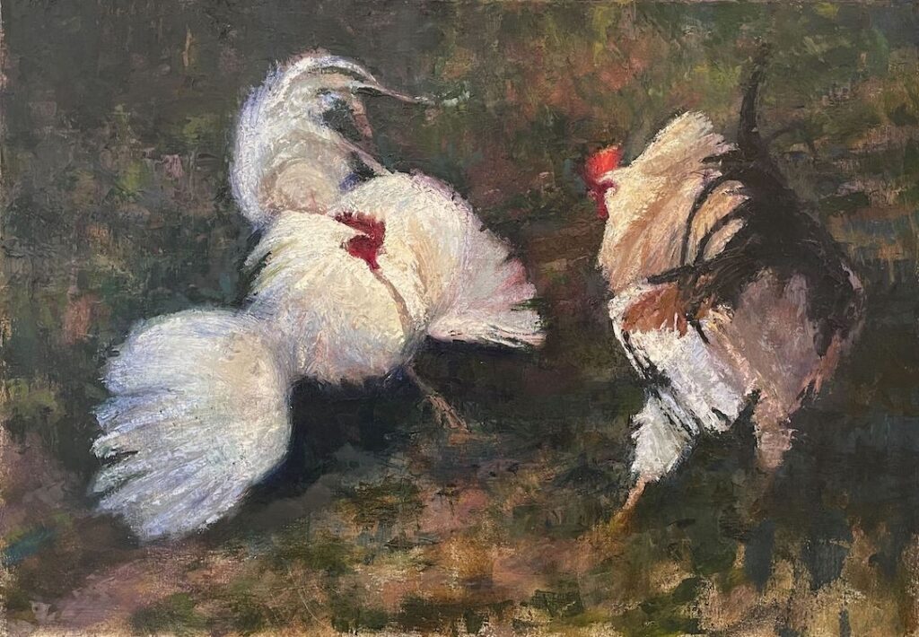 Michael Doyle, A Change of Position, 2023, Oil on canvas, 24 x 34 inches