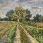 Michael Doyle, Griffin's Roundtree Farm, 2023, Oil on panel, 30 x 42 inches