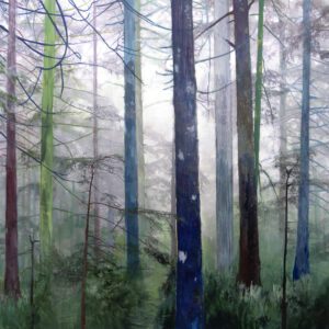 Steven Nederveen, Forest Retreat, Mixed Media, 48 x 48 inches - SOLD -