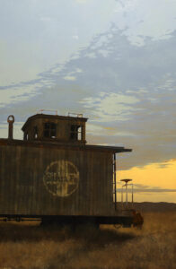 Francis DiFronzo, The Way, 2023, Oil over watercolor and gouache on panel, 33 x 22 inches