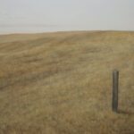 Francis DiFronzo, Western Front (Part 3), 2023, Oil over watercolor and gouache on panel, 36 x 60 inches