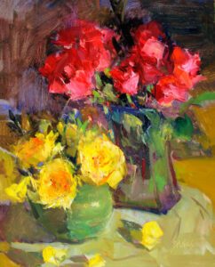 Jill Banks, Sweet Roses, Oil, 20 x 16 inches, $3,100