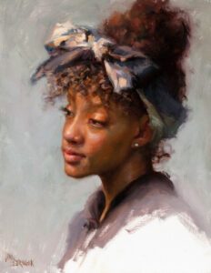 Lori Beringer AIS, Regal, Oil on linen, 18 x 14 inches, $1,700