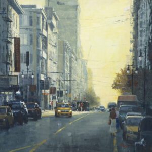 Richard Boyer, Heading Home, Oil, 30 x 30 inches, $6,900