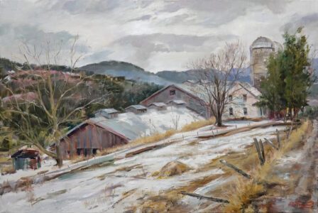 John Caggiano AIS, Junior's Barn, Oil on linen, 20 x 30 inches, $6,900
