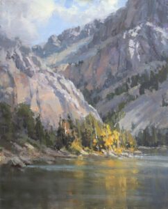 Barbara Coleman, Worth the Hike - Louis Lake, Oil on linen, 20 x 16 inches, $2,900
