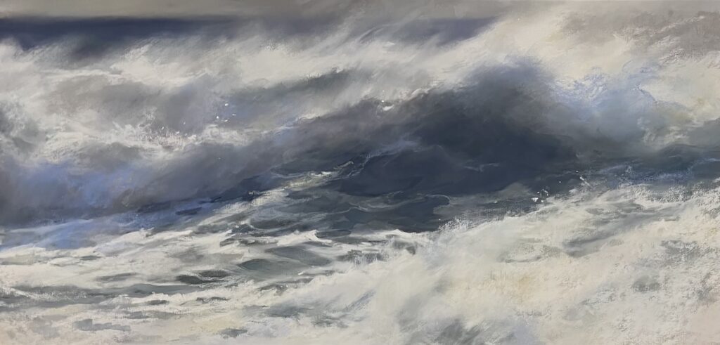 Cindy Crimmin, Surge, Pastel, 12 x 24 inches - SOLD -