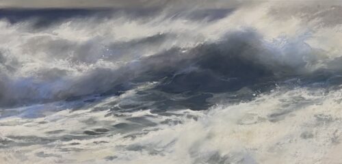 Cindy Crimmin, Surge, Pastel, 12 x 24 inches - SOLD -