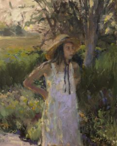 Leslie Dyas AIS, Golden Hour Thoughts, Oil, 20 x 16 inches, $2,000