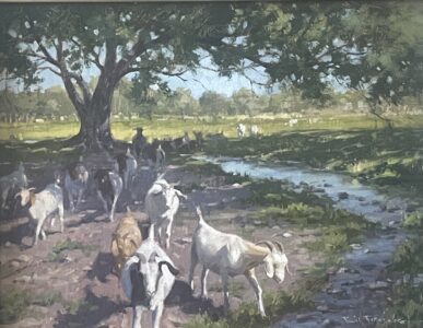 [Winner - Plein Air Magazine Award of Excellence] Bill Farnsworth AIS, On Parade, Oil on linen, 14 x 18 inches, $3,200
