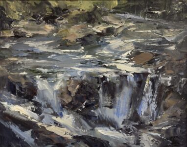 Kaye Franklin AIS, Hidden Falls, Oil on linen panel, 11 x 14 inches, $1,600
