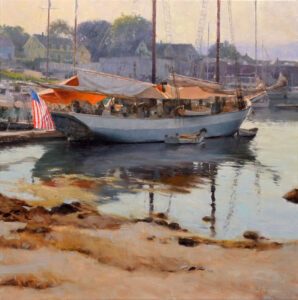 Neal Hughes AIS, Mary Day Morning, Oil on linen, 30 x 30 inches, $8,600