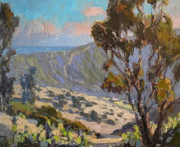 Debra Huse AIS, Island Overlook, Oil, 10 x 12 inches - SOLD -