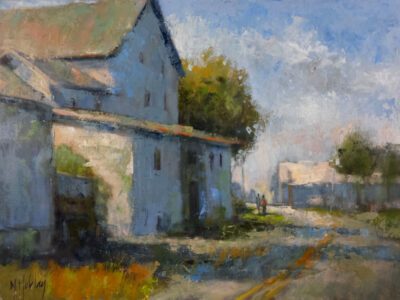 Mary Hubley, Afternoon Shadows, Oil, 9 x 12 inches, $850