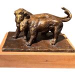 Julia Levitina, Pas de Deux II (Dance for Two II), Bronze, 8 ½ x 9 ½ x 7 inches, Edition of 8