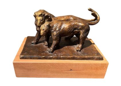 Julia Levitina, Pas de Deux II (Dance for Two II), Bronze, 8 ½ x 9 ½ x 7 inches, Edition of 8