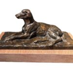 Julia Levitina, Le Chien de Garde, Bronze, 3 ½ x 8 x 4 inches, Edition of 8