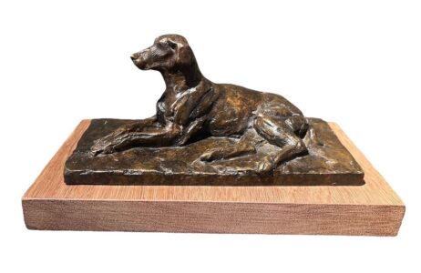 Julia Levitina, Le Chien de Garde, Bronze, 3 ½ x 8 x 4 inches, Edition of 8