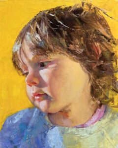 Kristina Laurendi Havens, Halo, Oil on panel, 10 x 8 inches, $1,500