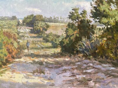 Jeffrey Markowsky, Shine On, Oil on linen panel, 12 x 16 inches, $1,250