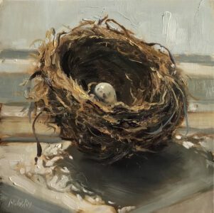 Anne Molasky, Home, Oil on board, 8 x 8 inches- SOLD -