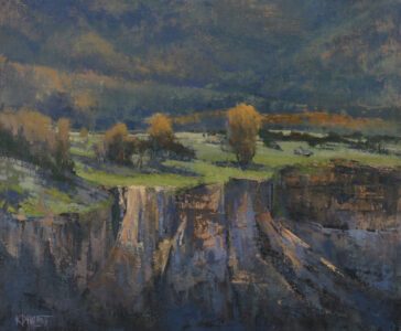 Karen Philpott, High Roads of Taos, Oil on linen, 20 x 24 inches, $2,500