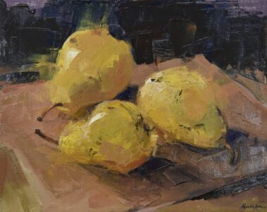 Jessie Rasche, Golden Harvest, Oil on canvas, 10 x 8 inches- SOLD -