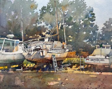 Richard Sneary AIS, Neglected II, Watercolor, 11 x 14 inches, $1,500