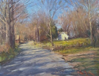 George Van Hook, Country Lane, Oil on linen, 28 x 30 inches, $4,200