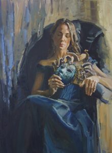 Maria Yakovleva, Venezia, Oil on canvas, 28 x 23 inches, $3,000