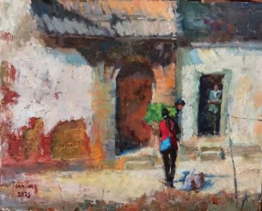 Jean Yang, A Daily Life, Oil, 16 x 20 inches, $1,200