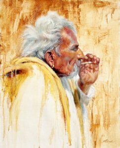 Rainny Zhao, At the Moment, Oil on linen, 20 x 16 inches, $3,800