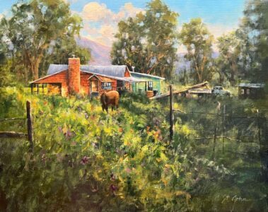 Cheryl St. John AIS, Simpler Times, Oil on linen panel, 16 x 20 inches, $2,850