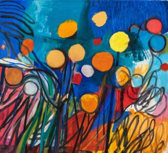 Bill Scott, A Bright Blue Sky, 2023, Oil on canvas, 40 x 44 inches