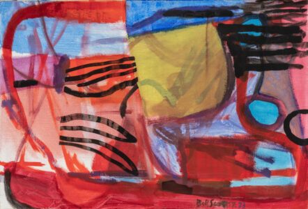 Bill Scott, Shade Garden III, 2017 reworked in 2023, Oil on canvas, 12 x 18 inches