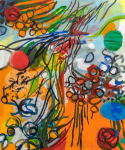 Bill Scott, Songbird, 2023, Oil on canvas, 36 x 30 inches