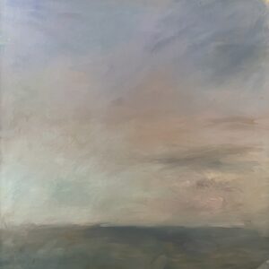 Mary Page Evans, Mist, Oil on canvas, 53 x 53 inches