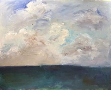 Mary Page Evans, Sea and Sky, Oil on canvas, 47 x 58 inches