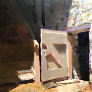 Jon Redmond, Z Brace, 2023, Oil on panel, 10 x 10 inches - SOLD -
