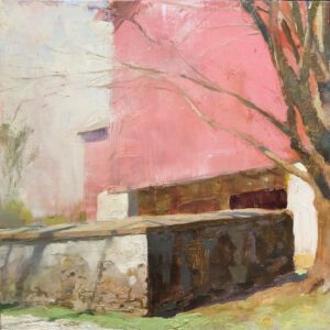 Jon Redmond, Camber, 2023, Oil on panel, 10 x 10 inches