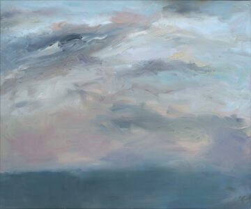 Mary Page Evans, Eye in the Sky, Oil on canvas, 45 x 54 inches